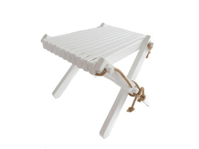LILLI FOOT STOOL BIRCH WHITE