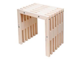 Bänk 45 Cm Furu Oljad Vit