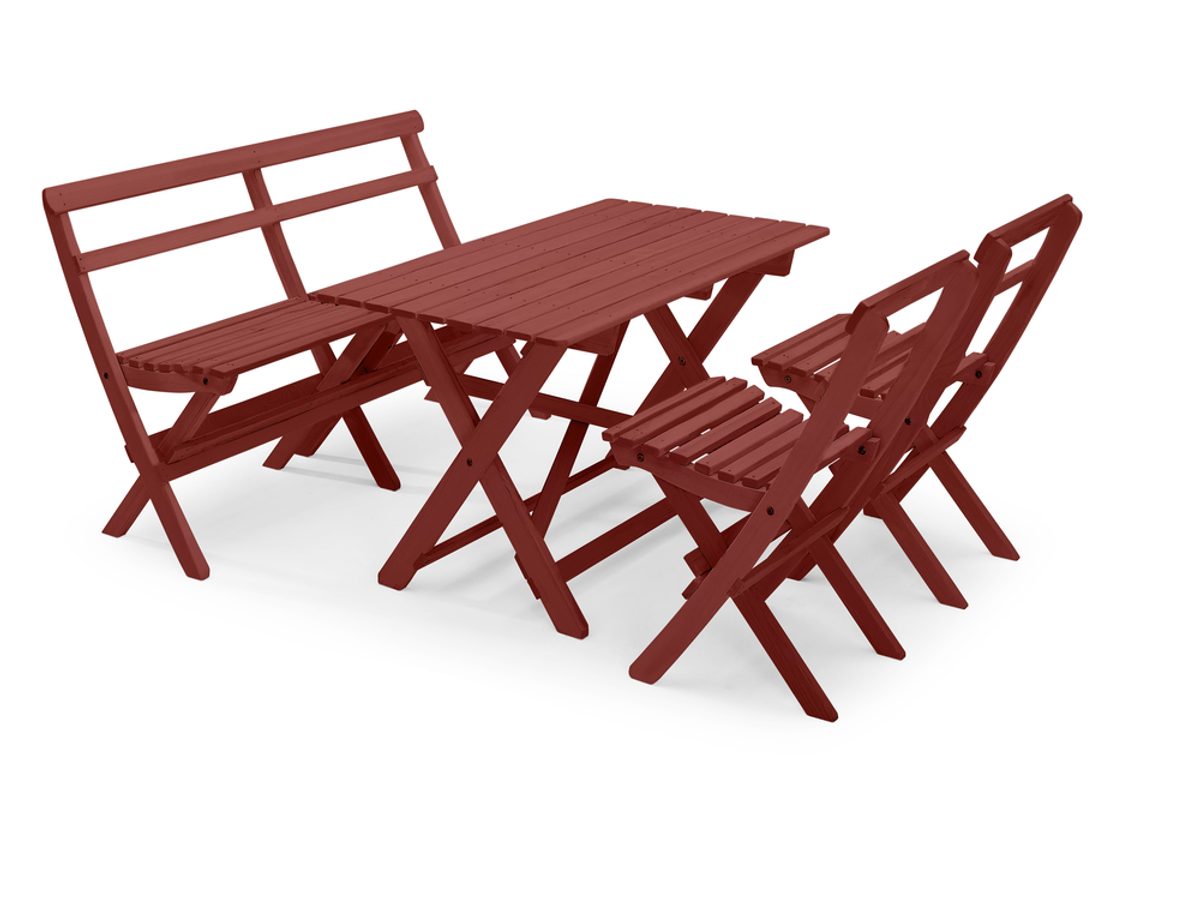 TORPET TABLE 109X67 CM TABLE OXIDE RED