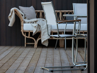 Spring Karmstol Vit Textilene 1 Förp.