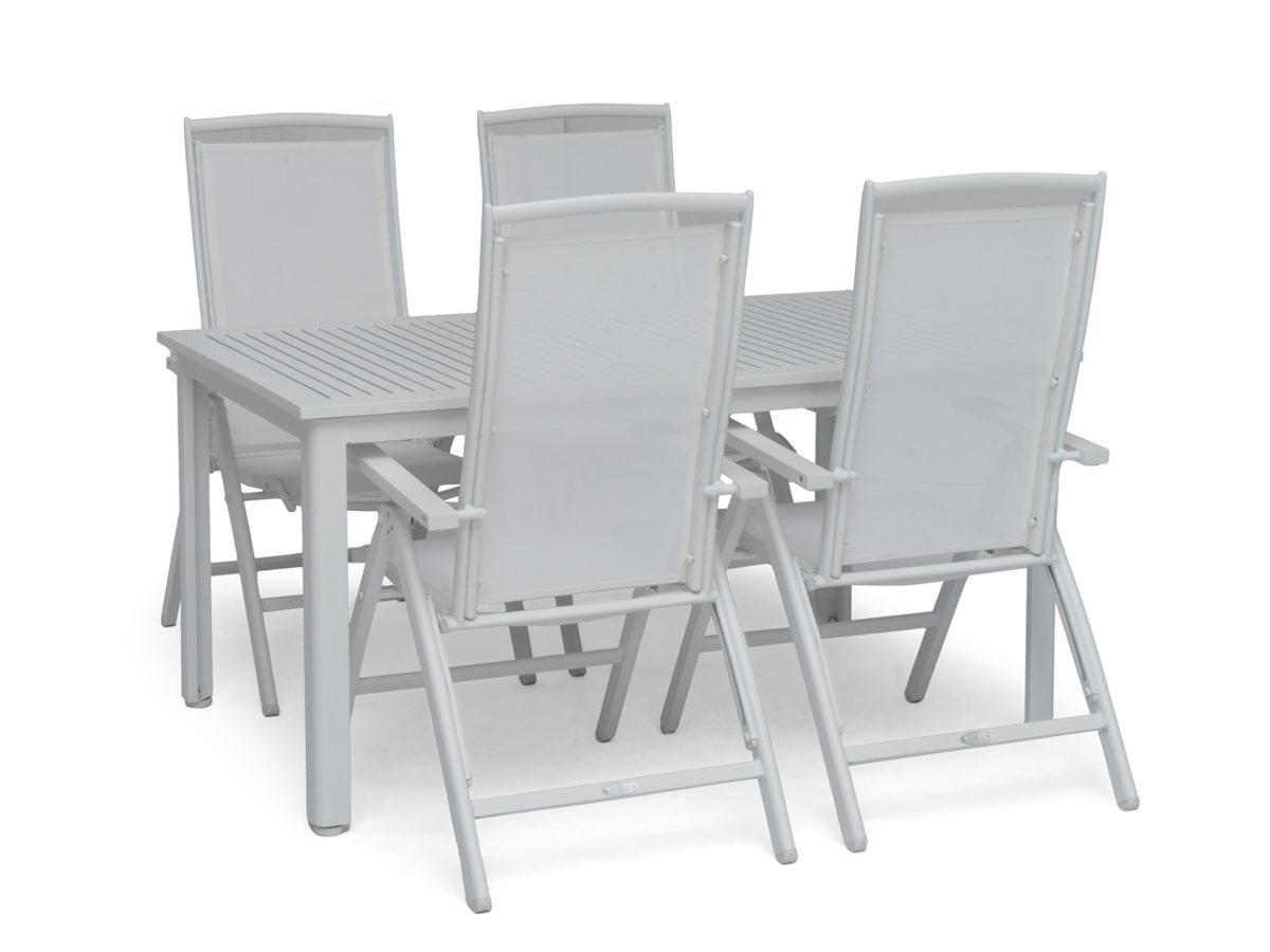 NYDALA 96 X 150/200 CM TABLE WHITE