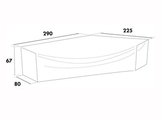 Möbelskydd Lounge 290/80X225/80X67 Cm
