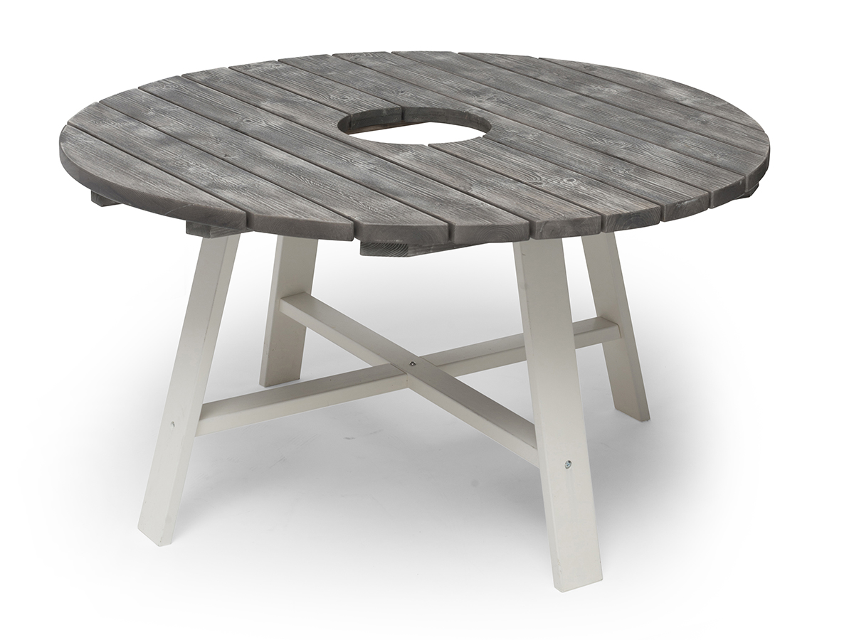 SHABBY CHIC BORD Ø138 CM, MED HÅL