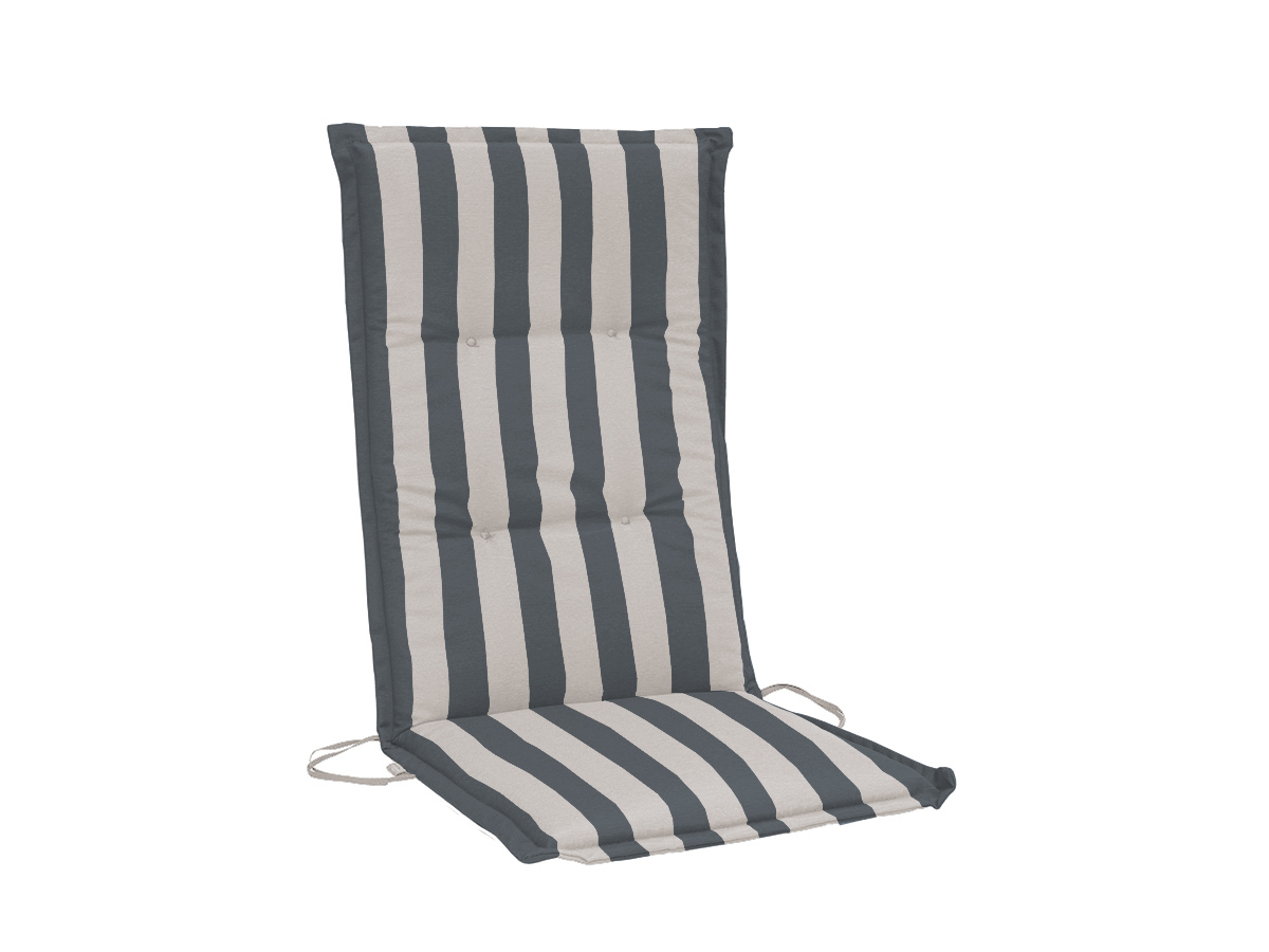 MONZA HIGH 545 CUSHION GRAY-BEIGE STRIPED