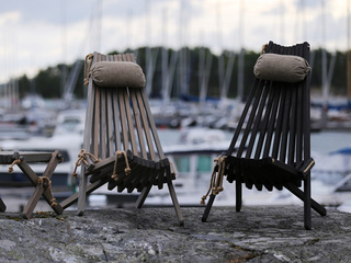 Ecochair Furu Svart Oljad