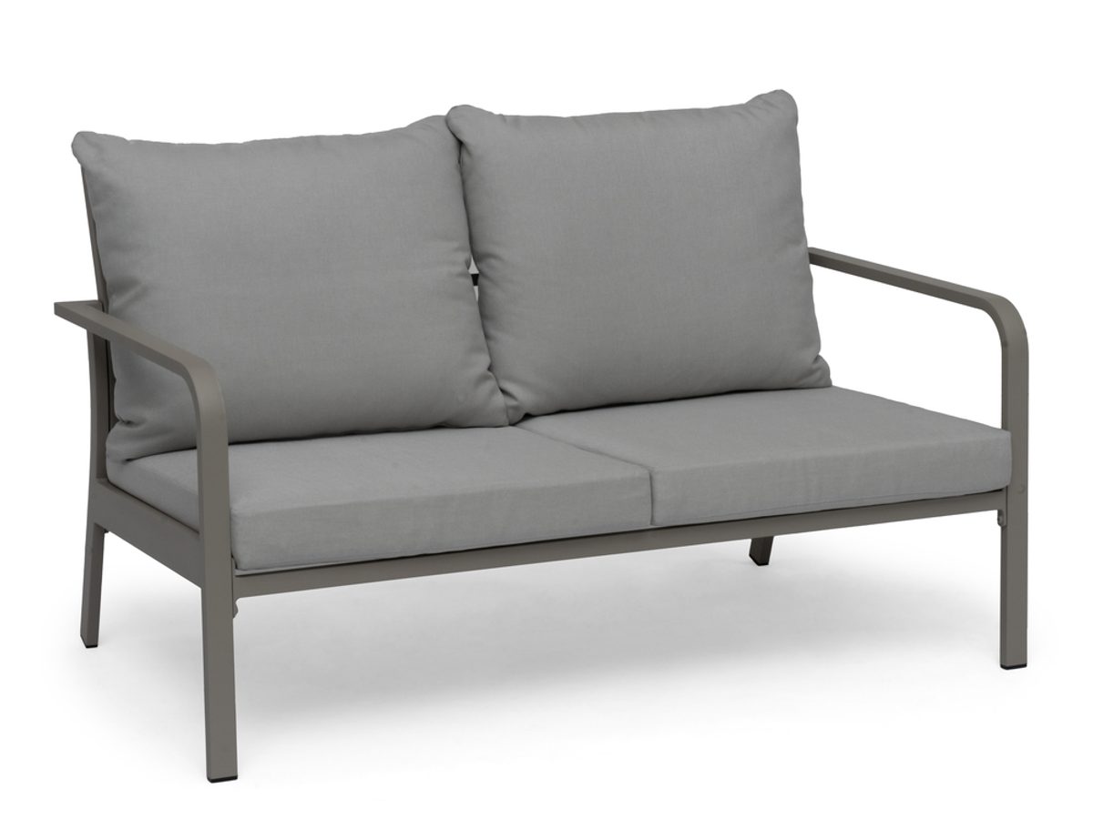 HÅNGER SOFA SAND FRAME CUSHIONS FEATHER GRAY