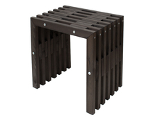 D-BENCH 45 CM FURU SVART OLJAD