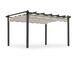 SKANÖR 300 X 400 CM PERGOLA BLACK/SAND