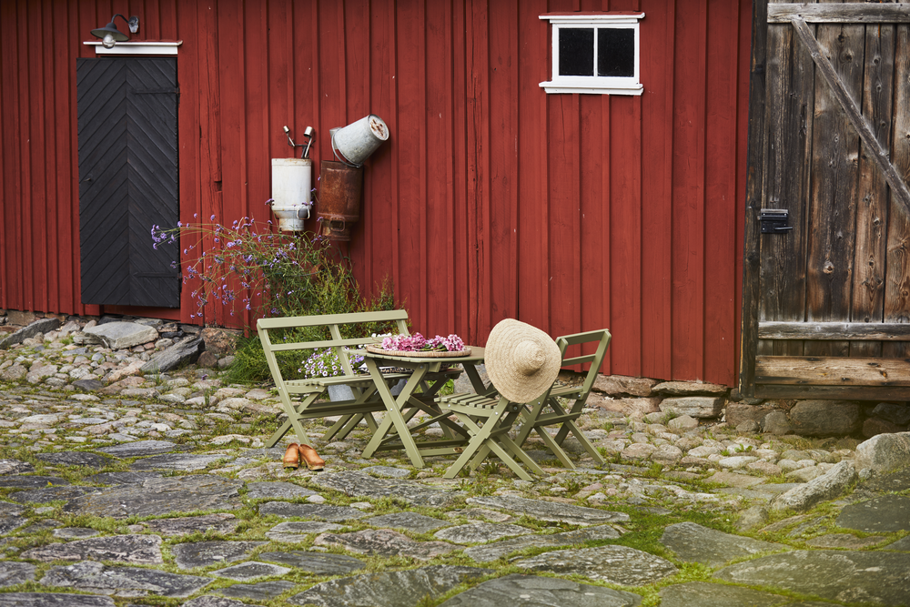 TORPET TABLE 109X67 CM TABLE ANTIQUE GREEN
