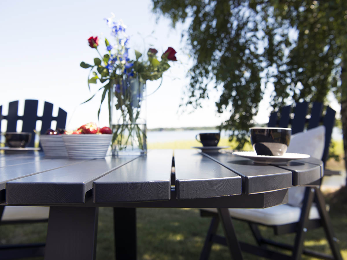 LÄCKÖ TABLE Ø120 CM HURRICANE GRAY