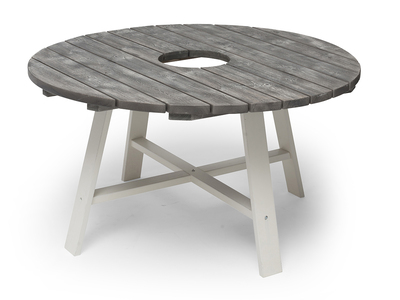 SHABBY CHIC BORD Ø138 CM, MED HÅL