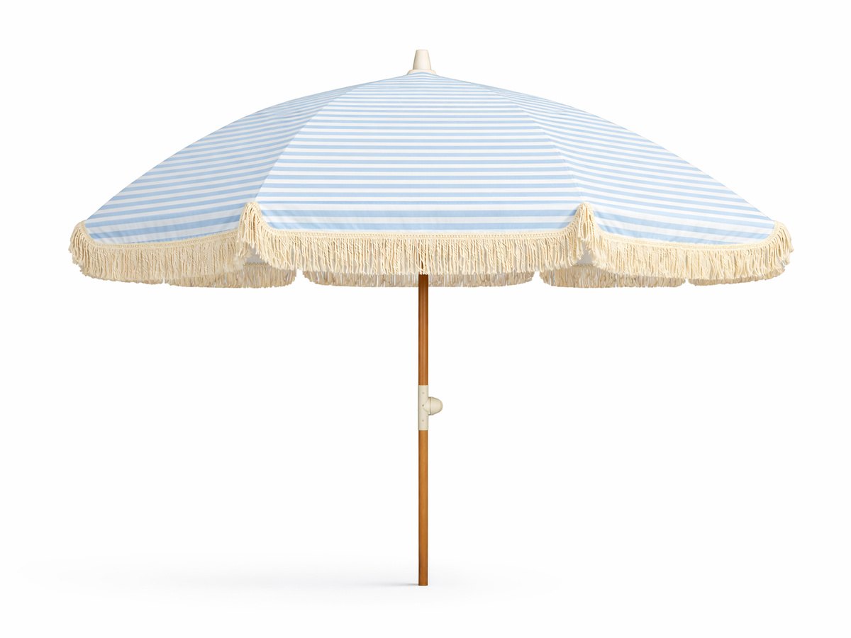 PARASOL 200 CM PARASOL BLUE/WHITE