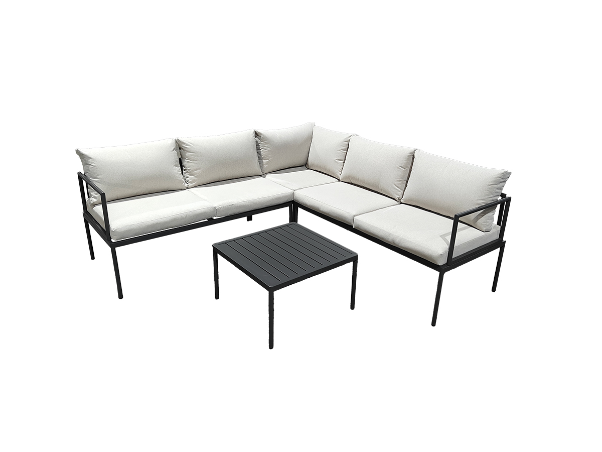 LINNEA CORNER SOFA BLACK
