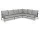 HÅNGER SOFA SAND FRAME CUSHIONS FEATHER GRAY