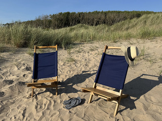 Mölle Solstol Marinblå