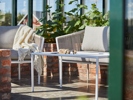 LERSUND SOFA WHITE/BEIGE