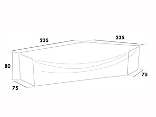 Möbelskydd Lounge 235/75X235/75X80 Cm