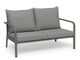 HÅNGER SOFA SAND FRAME CUSHIONS FEATHER GRAY