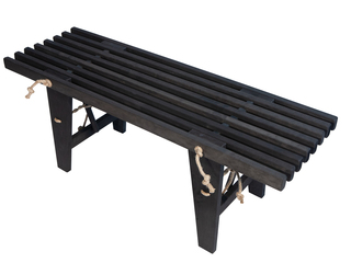 Ecobench 120 Cm Al Svart Oljad