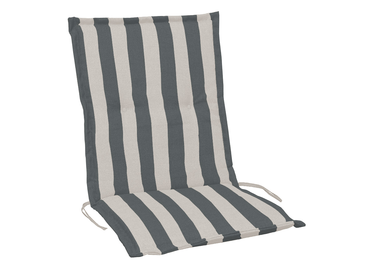 MONZA LOW 445 CUSHION GRAY-BEIGE STRIPED