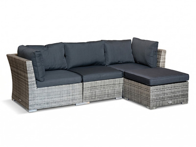 WISCONSIN 3SITS SOFFA INKL DIVAN GRANIT
