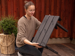 GRANNY BORD FURU GRÅ OLJAD