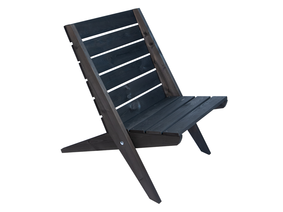 GRANNY CHAIR PINE BLACK OILED