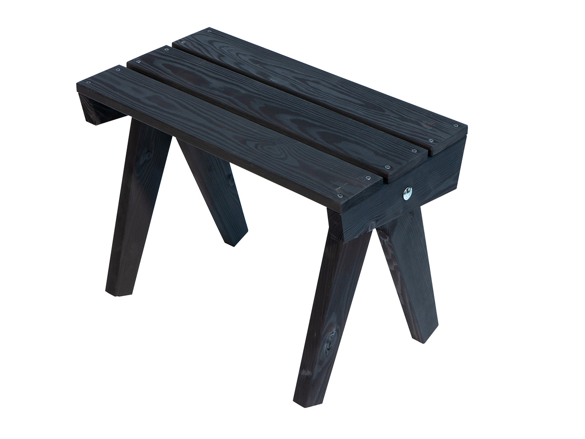 GRANNY TABLE PINE BLACK OILED