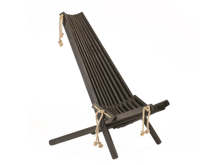 Ecochair Furu Svart Oljad