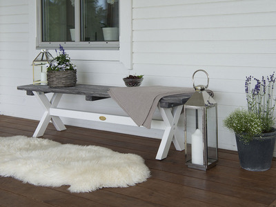 SHABBY CHIC BENCH 40X180 CM