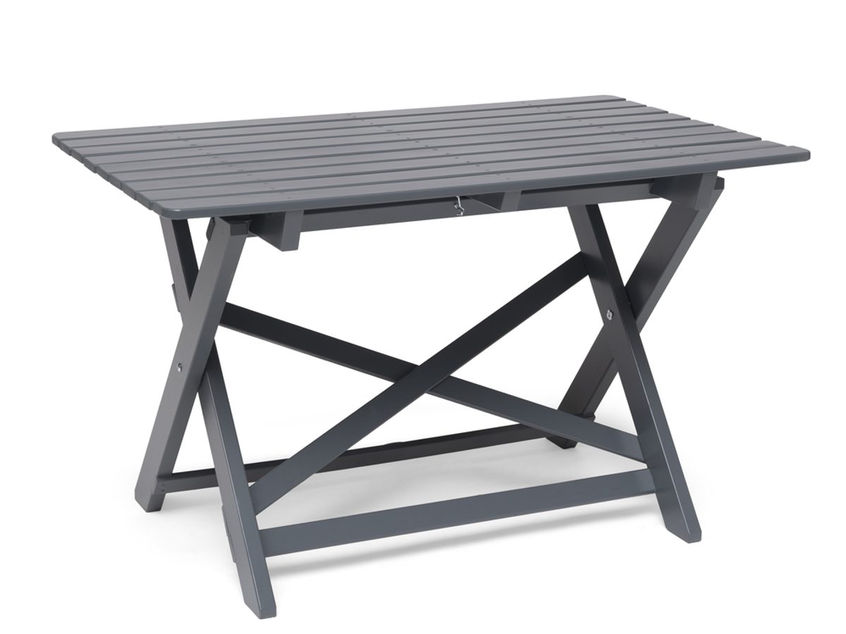 TORPET TABLE 109X67 CM TABLE STEEL GRAY