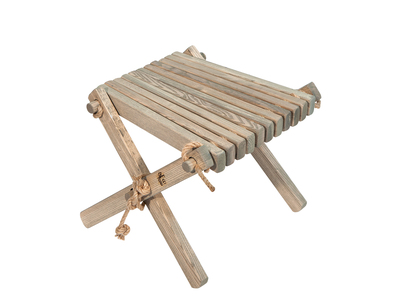 LILLI FOOT STOOL ASH GRAY OILED