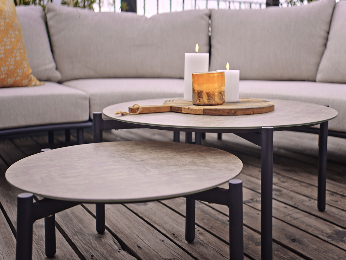 SOLNÄS SOFA SET BLACK