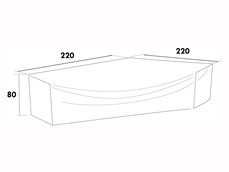 MÖBELSKYDD LOUNGE 220X220X80 CM