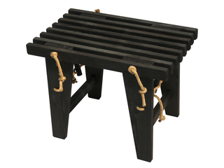 Ecobench 60 Cm Furu Svart Oljad